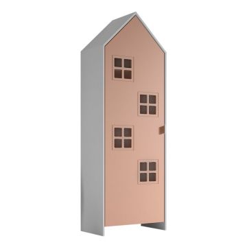 Șifonier de copii alb/roz 58x172x37 cm Casami Bruges – Vipack