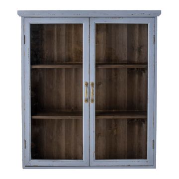 Vitrină albastră din lemn de brad suspendată 81x91 cm Hazem – Bloomingville Vitrină albastră din lemn de brad suspendată 81x91 cm Hazem – Bloomingville