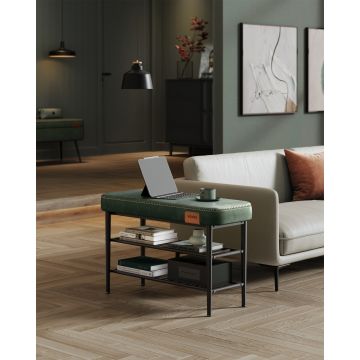 Bancuta hol cufar cu depozitare, Vasagle, Verde, 80x30x50 cm Bancuta hol cufar cu depozitare, Vasagle, Verde, 80x30x50 cm