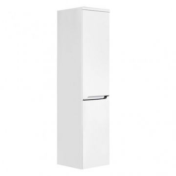 Coloana De Baie - Oristo Silver cu usa dreapta alb 144x35 cm