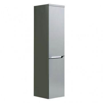 Coloana De Baie - Oristo Silver cu usa stanga, gri mat 144x35 cm