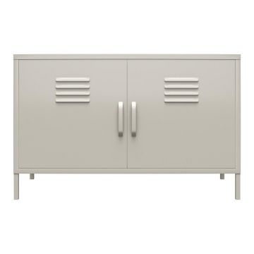 Dulap crem din metal 100x64 cm Bradford – Støraa