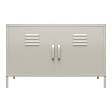 Dulap crem din metal 100x64 cm Bradford – Støraa