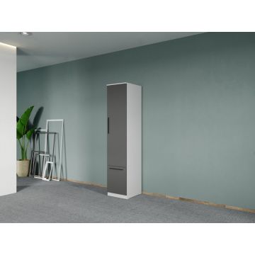 Dulap dormitor Alb+Gri Levi C01