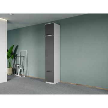Dulap dormitor Alb+Gri Levi C12