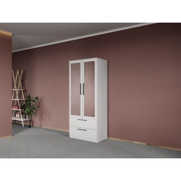 Dulap dormitor Alb Levi C03