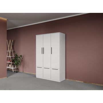 Dulap dormitor Alb Levi C04