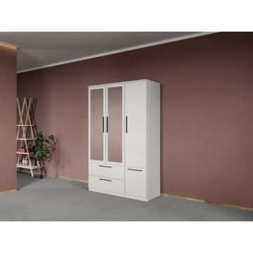 Dulap dormitor Alb Levi C05
