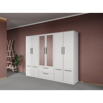 Dulap dormitor Alb Levi C11 Dulap dormitor Alb Levi C11