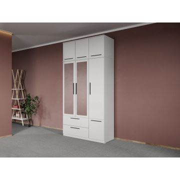Dulap dormitor Alb Levi C16