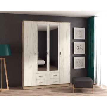Dulap Garmonia 4U, 160x52x200 cm, stejar k001+k002