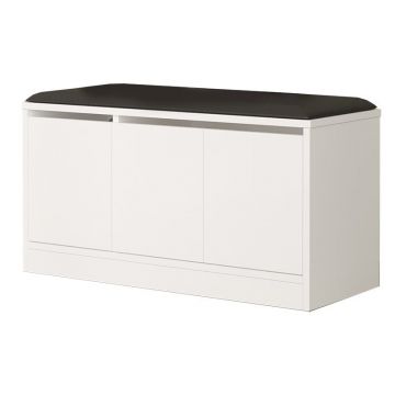 Dulap pantofi cu sezut Firefly alb 89.5x35.5x46cm Dulap pantofi cu sezut Firefly alb 89.5x35.5x46cm