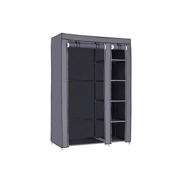 Dulap pliabil, Songmics, Gri, LSF007G, 110 x 45 x 175 cm