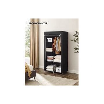 Dulap pliabil, Songmics, RYG84H, Negru, 88 x 45 x 168 cm
