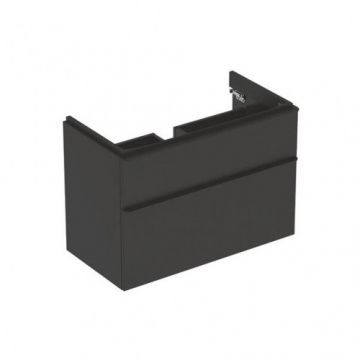 Mobilier suspendat Geberit Smyle 89 cm, lava / gri inchis - Dimensiune 89 cm