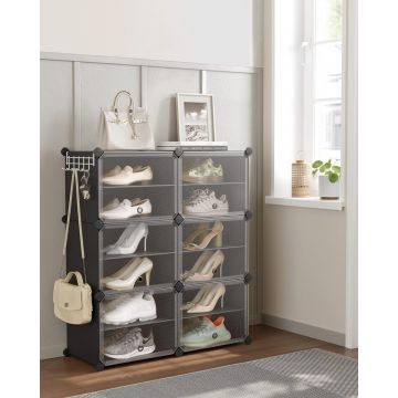 Pantofar, Songmics, Negru, 82x32x92 cm