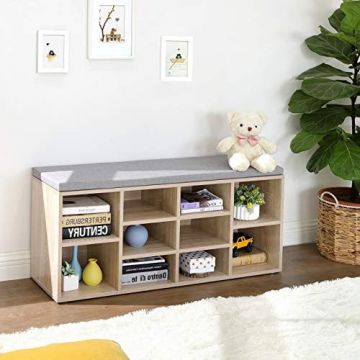 Pantofar, Vasagle, Natural-Gri, 104x30x48 cm Pantofar, Vasagle, Natural-Gri, 104x30x48 cm