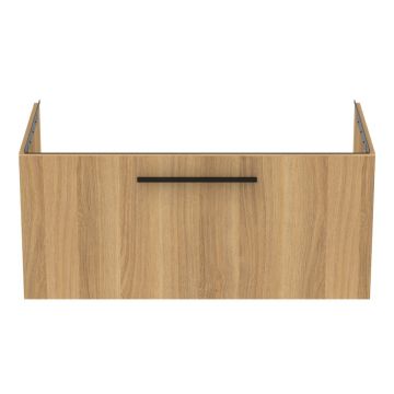 Dulap sub chiuvetă în culoare naturală suspendat cu aspect de lemn de stejar 100x44 cm i.Life B – Ideal Standard