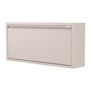 Pantofar taupe cu deschidere Ã®nclinatÄu0083/suspendat din metal 75x41x22 cm Billy âu0080Spinder Design
