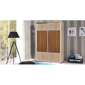 Dressing 2 Usi Glisante C764 Sonoma+Nuc 100x60x200 cm