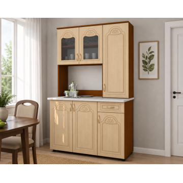 Dulap 120 UK MDF, 121x33 60x197 cm, Cires Mesteacan