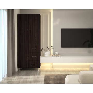 Dulap 3Usi -3S , 70x35x180 cm, Wenge