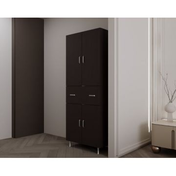 Dulap 4Usi -1S , 70x35x180 cm Wenge