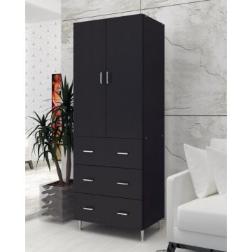 Dulap 70x35x180 cm, 2Usi -3S Wenge