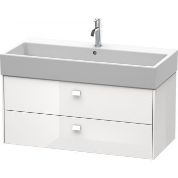 Dulap baza suspendat Duravit Brioso 984x442mm cu doua sertare alb lucios