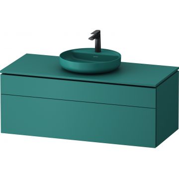 Dulap baza suspendat Duravit Vitrium pentru lavoare pe blat 122cm cu un sertar turcoaz mat Dulap baza suspendat Duravit Vitrium pentru lavoare pe blat 122cm cu un sertar turcoaz mat