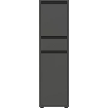 Dulap de baie gri antracit înalt/îngust 33x121 cm Lemont – Germania
