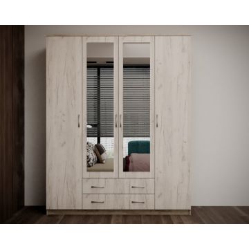 Dulap Garmonia 4U, 160x52x200 cm, Stejar k001+k002