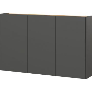 Dulap gri antracit cu aspect de lemn de stejar suspendat 138x87x25 cm Libbiano – Germania