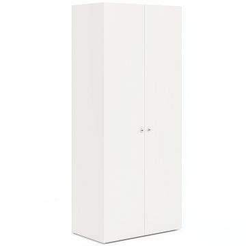 Dulap haine ARONA 90, A50, H210, 2U, polite, Alb Portelan