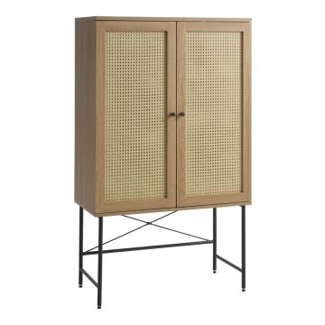 Dulap în culoare naturală cu aspect de lemn de stejar 80x135 cm Pensacola – Unique Furniture