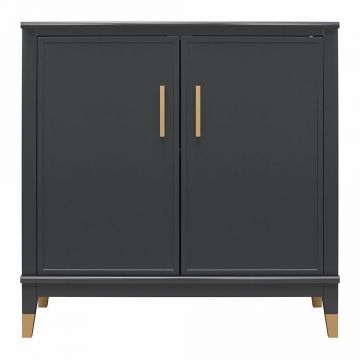 Dulap negru 84x84 cm Westerleigh – CosmoLiving by Cosmopolitan
