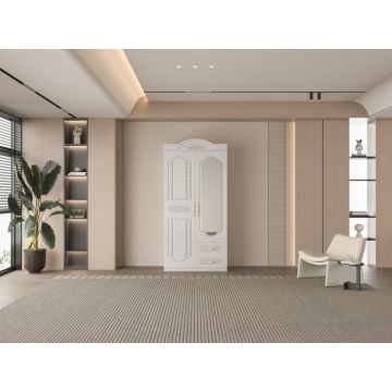 Dulap ZQE-049MDF - 2U 2S, 100x50x200 cm