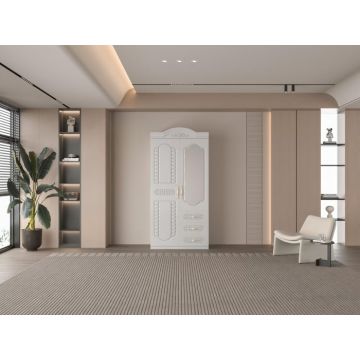 Dulap ZQE-049MDF - 2U 3S, 100x50x200 cm