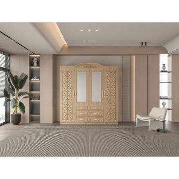 Dulap ZQW-009MDF - 4U 6S, 200x50x200 cm