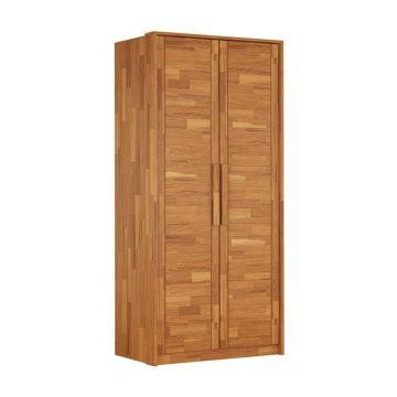 Șifonier în culoare naturală din lemn de stejar 105x220 cm Timo – Olivia Living