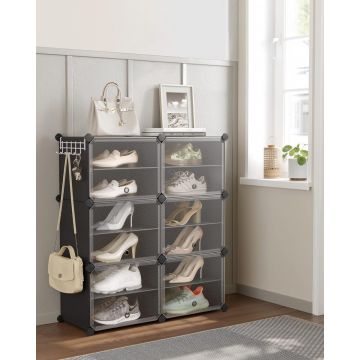 Pantofar, Songmics, Negru, 82x32x92 cm