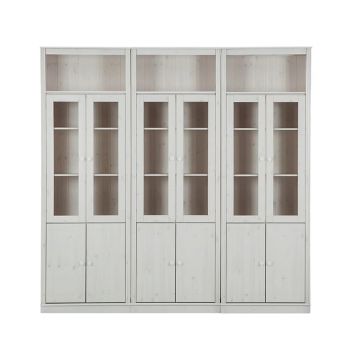 Vitrină albă din lemn de pin 518x223 cm Anita – Støraa
