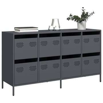 Dulap, antracit, 135x39x73,5 cm, oțel laminat la rece