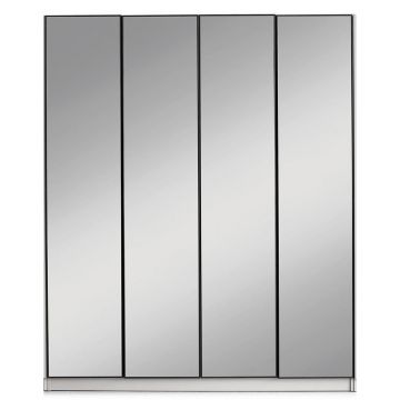 Dulap Cu Uși Rotative, 180/60/220 cm, gri