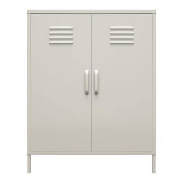 Dulap gri deschis din metal 79x100 cm Bradford – Støraa