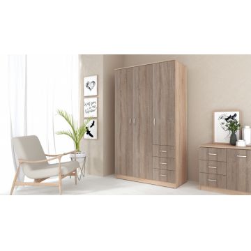 Dulap Ionut, 120x50x200 cm, Sonoma Trufe