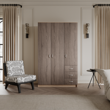 Dulap Ionut, 120x50x200 cm, Sonoma Trufe