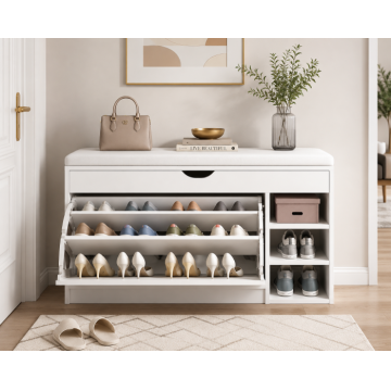 Pantofar 126 MDF White 100x30x51cm