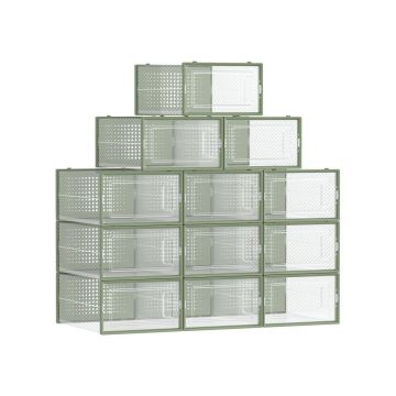 Pantofar plastic Songmics Transparent 33.3x23x14 cm