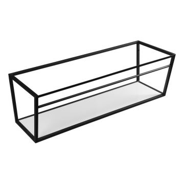 Suport pentru chiuvetă alb/negru suspendat din oțel 120x40 cm Ska – Sapho